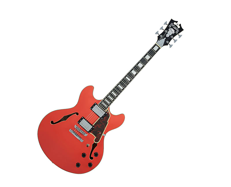 D'Angelico Premier DC w/ Stop-Bar Tailpiece - Fiesta Red image 1