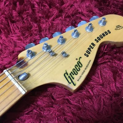 GRECO SUPER SOUNDS Electric Guitar Stratocaster Sunburst w/SC Used in Japan image 7