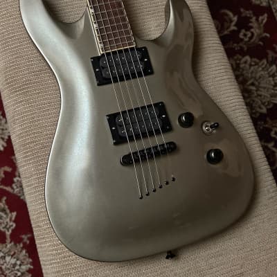 ESP LTD MHB-200 Baritone Electric Guitar - Titanium Metallic, Seymour Duncan Pickups for sale