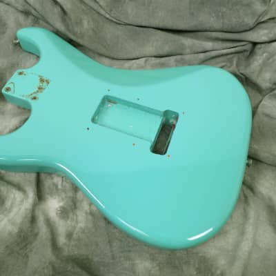 1980s Fender Stratocaster JV Reissue Body MIJ  - Seafoam Green image 4