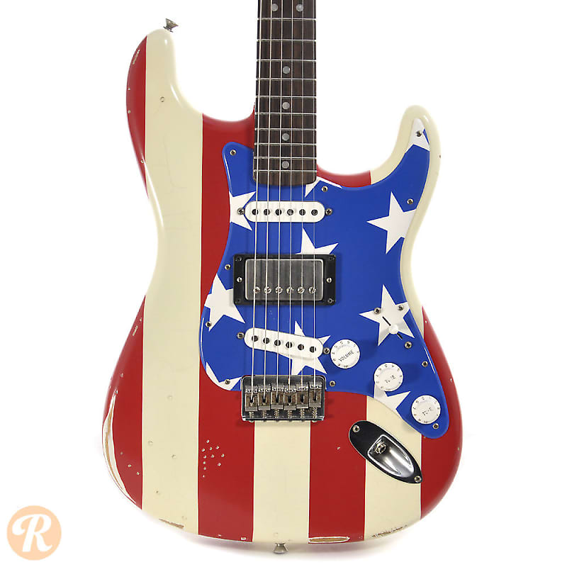 Fender Wayne Kramer Signature Stratocaster Red, White, and Blue 2011 image 3