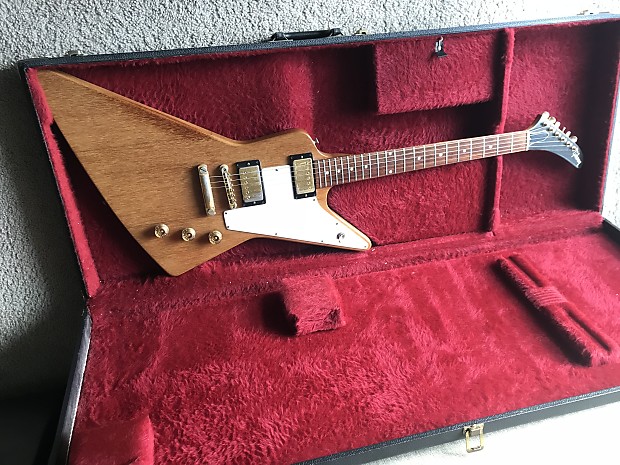 1976 Gibson Explorer Limited Edition Natural Mahogany Original Full Neck FEATHERWEIGHT 7.8 Korina LE