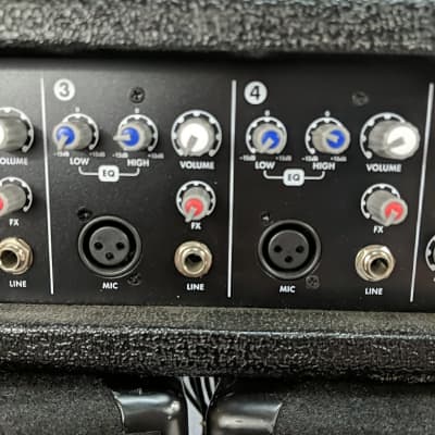 Harbinger M60 Powered Mixer & Speaker PA System image 3