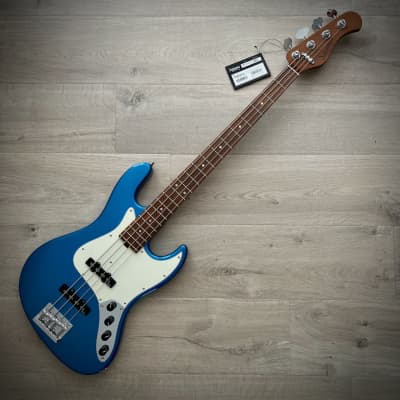 Sadowsky MetroExpress 21-Fret Vintage JJ 4-String Bass, Ice Blue Metallic High Polish, Morado Fretboard (2023 Updated Model) image 2