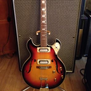 Aria Hollowbody Mid-Late 60's Burst- Pearlescence! image 11