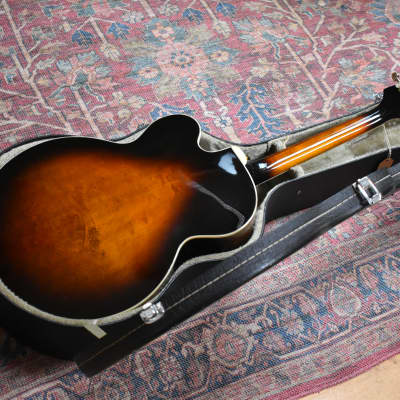 1983 Epiphone Japan Emperor (F) Antique Sunburst, w/OHSC, Matsumoku, Vintage Archtop, MIJ, Fret Nibs image 4
