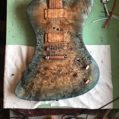 🔥SUPERTUESDAY SALE! Phoenix Hand Crafted Custom Guitar Ocean Burst / Black Black Diamond USA image 6