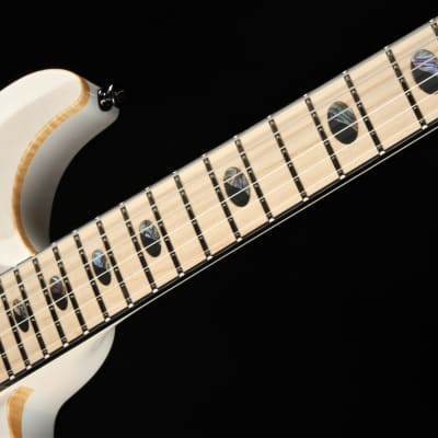 Caparison - Angelus-NH Nick Hipa Signature - 5A Flame Maple Top - Trans White -  Electric Guitar with Gig Bag image 9