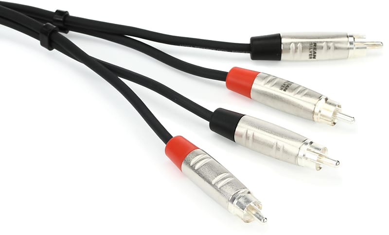 Hosa HRR-005X2 Pro Stereo Interconnect Dual RCA Cable - 5 foot image 1