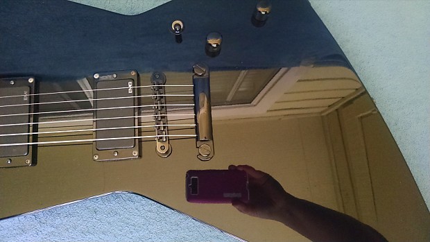 ESP Explorer 1997 Black MX 250 II with Custom Inlay | Reverb