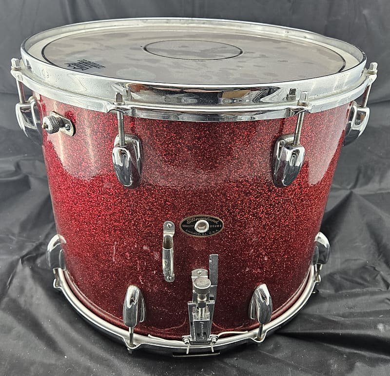 Slingerland Marching Snare Drum - 15x12 1960s - Red Sparkle image 1