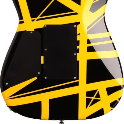 EVH Stripe Series Eddie Van Halen Electric Guitar Black/Yellow image 3