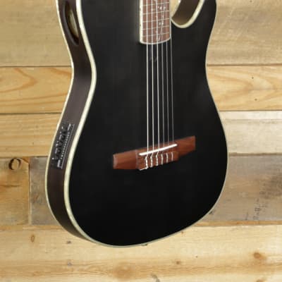Ibanez Tim  Henson TOD10N Acoustic/Electric Guitar Transparent Black Flat for sale