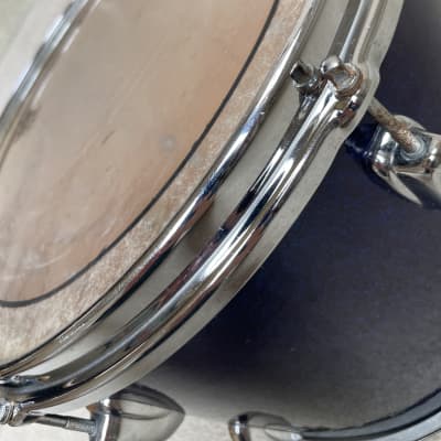 Slingerland  13” Mounted Tom Drum w Brass Hoops 60s Sparkling Blue Pearl image 10