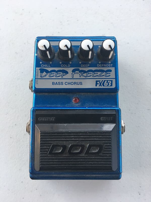 DOD FX63 Deep Freeze Bass Stereo Analog Chorus Rare Vintage Guitar 