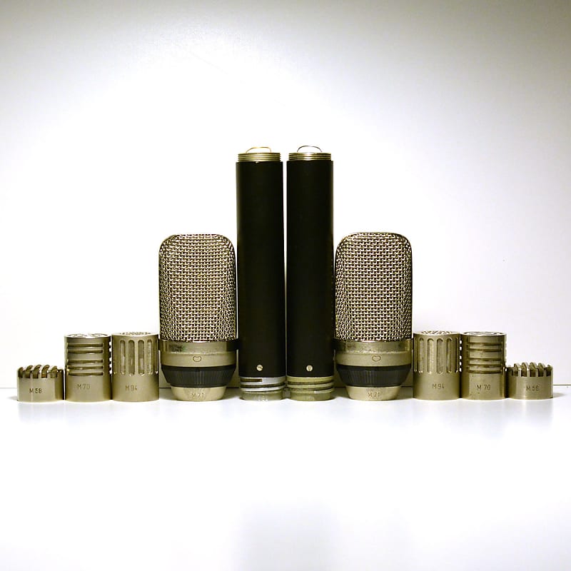 Vintage Neumann M582 Tube Condenser Microphone Pair with M71, M58, M94 & M70 capsules (like CMV563) image 1