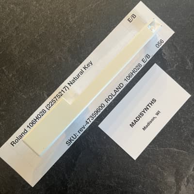 ORIGINAL Roland Replacement E/B Key (106H028) for Juno-1/6/60/106, Jupiter-6/8, SH-101, and more