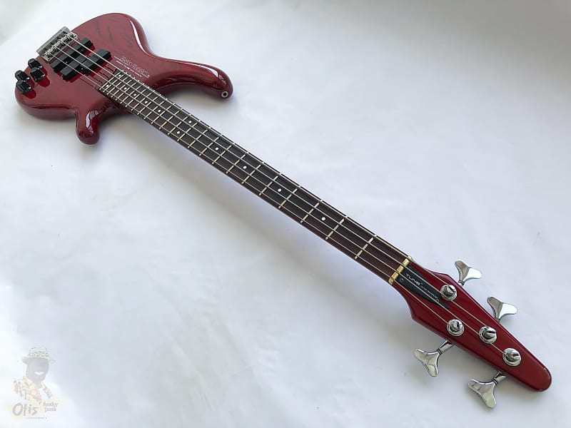 1980s Tune Bass Maniac TB-01 PJ Transparent Red