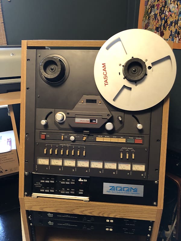 1980 TASCAM 38 1/2 8-Track Reel to Reel Tape Recorder Black > Recording  Equipment