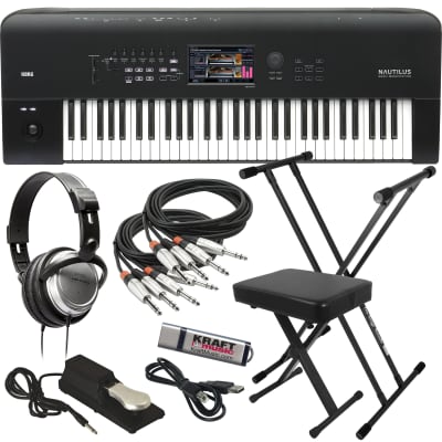 Korg Nautilus AT 61-Key Music Workstation KEY ESSENTIALS BUNDLE
