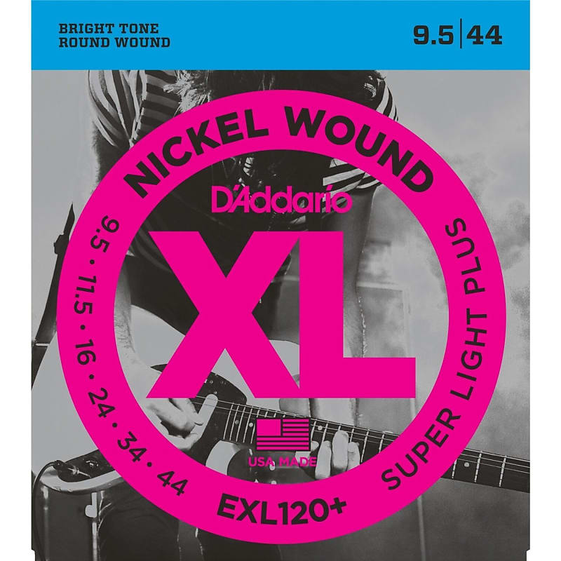 D'Addario EXL120+ Electric Guitar Strings 9.5-44. The Ideal "Step Up" String Set image 1