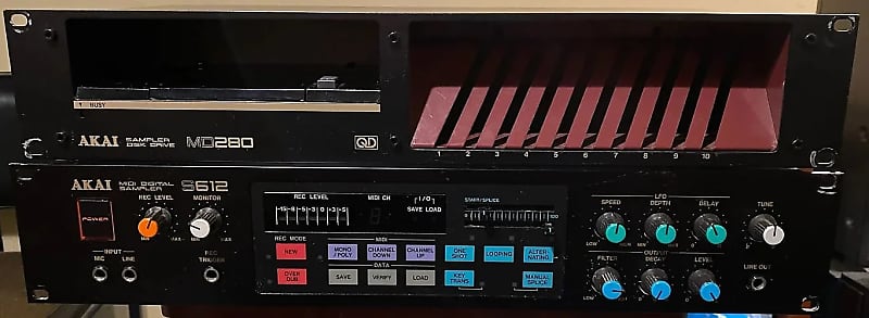 Akai S612 MIDI Digital Sampler 1985 Black