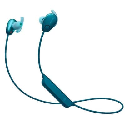 Sony WF-SP800N Truly Wireless Sports In-Ear Noise Canceling Headphones with  Mic for Phone Call and Alexa Voice Control, Blue