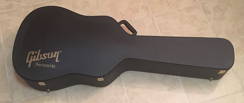 Gibson Acoustic Hard Case Hummingbird Dreadnought Black/Blue | Reverb