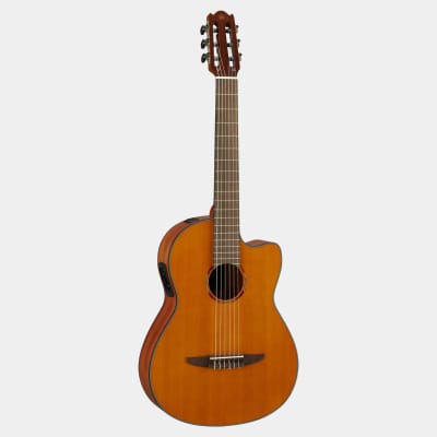 Yamaha NCX1C Solid Cedar Top Classical Acoustic-Electric Guitar, Natural for sale