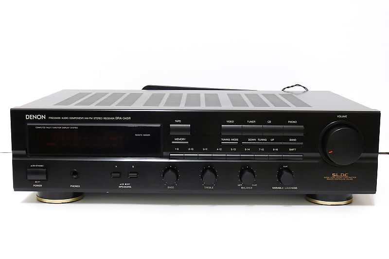 Denon DRA-345R Precision Audio Component AM/FM Stereo Receiver *Tested* outlets