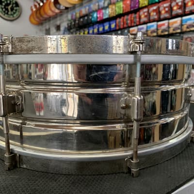 Leedy Utility Snare Drum 5x14 30's Nickel Over Brass image 15