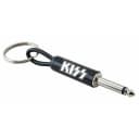 Pluginz Kiss Logo Key Chain Silver Black Guitar 1/4' Ring Keyring Keychain Gift
