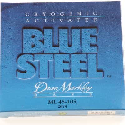 Dean Markley 2674 Blue Steel Bass Guitar Strings - .045-.105 Medium Light image 1