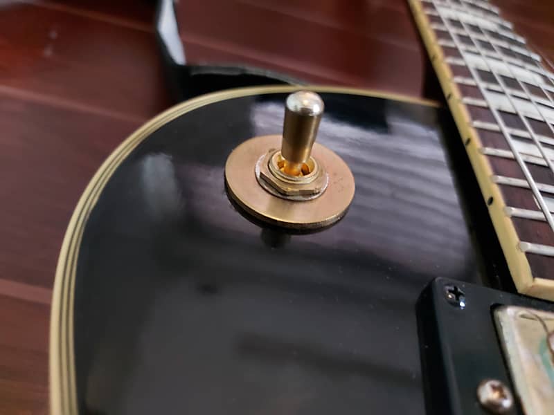 Diamond Aria Les Paul Custom Black & Gold 1980's (Free Shipping) | Reverb