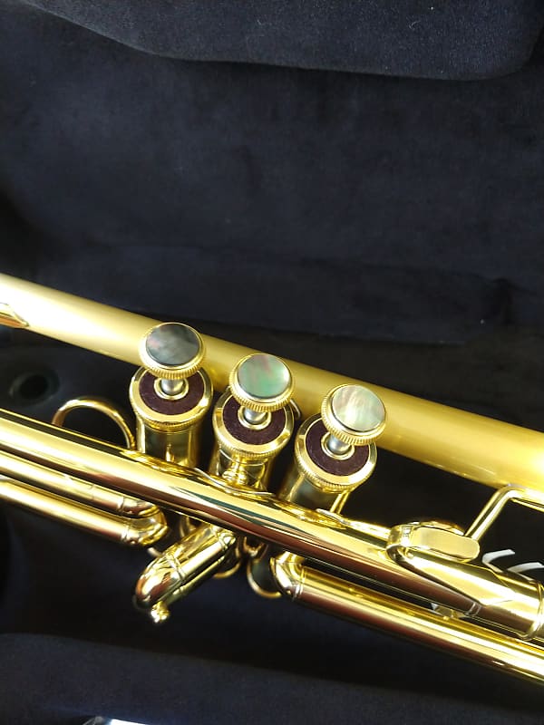 Manchester Brass Professional Bb Trumpet in clear lacquer with