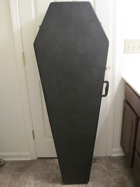 Coffin Case Bass Guitar Case Black image 1