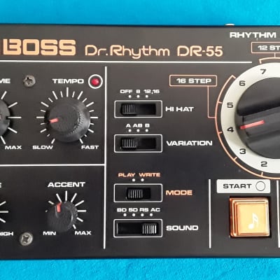 Boss DR-55 Dr. Rhythm w/AC adapter mod and carrying bag