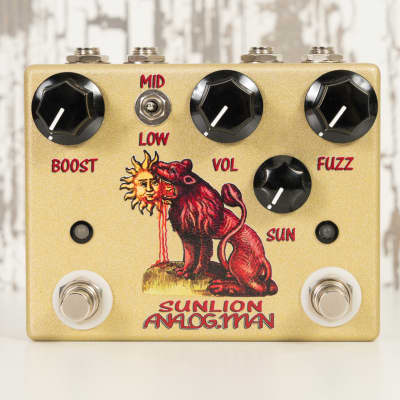 Analogman Sun Lion Fuzz Booster Pedal | Reverb