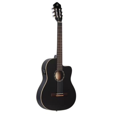 Ortega Family Series Thinline Acoustic-Electric Nylon Classical 6-String Guitar w/ Bag image 1