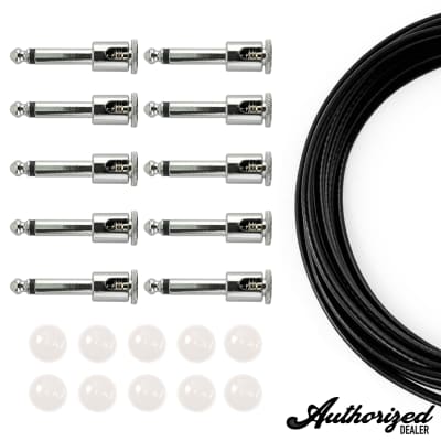George L's .155 Solderless Pedalboard Effects White & Black Cable Kit (10/10/5) image 1