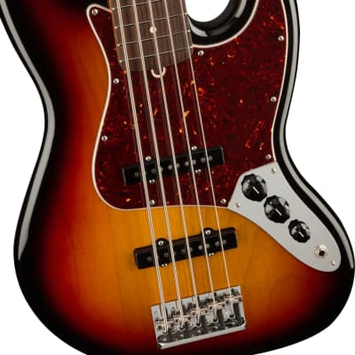Fender American Professional II Jazz Bass V Rosewood Fingerboard, 3-Color Sunburst image 5