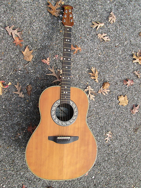 Ovation 1612 Balladeer Acoustic Electric Natural Top Guitar