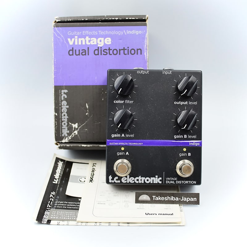 TC Electronic Vintage Dual Distortion With Original Box Guitar Effect Pedal image 1