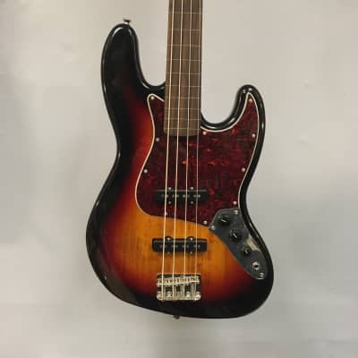 Squier Classic Vibe ‘60s Jazz Bass Fretless 3 Tone Sunburst Refurb image 1
