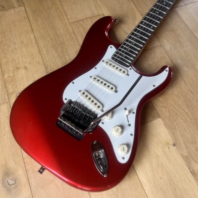 Fender  MIJ Stratocaster Contemporary w Kahler  1988 Candy Apple Red image 3
