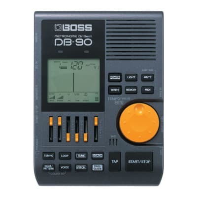 BOSS DB-90 Dr. Beat User-Friendly Quick Rhythm Customizing Portable Metronome with Large Backlit LCD and Onboard Microphone for Drummers for sale