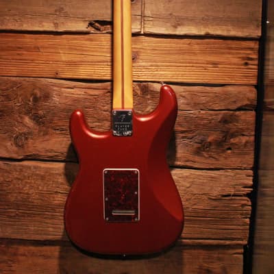 Fender Player Plus Stratocaster Electric Guitar, Aged Candy Apple Red w/ Gig bag image 6