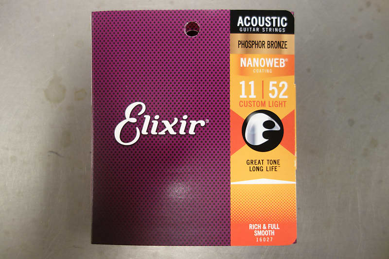 Elixir Acoustic Phosphor Bronze Custom Light 11-15-22-32-42-52 image 1
