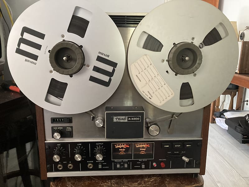 SEE VIDEO! TEAC A-3300 1/4 10.5 inch 4-Track 2-Channel Reel to Reel Tape  Deck Recorder Gray