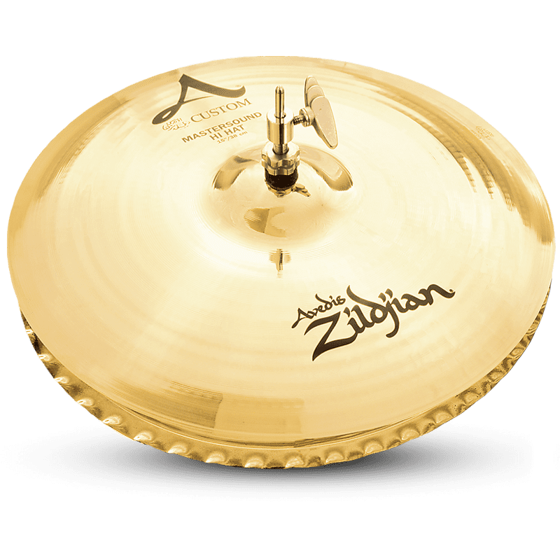 Zildjian 14" A Custom Mastersound Hi-Hat Cymbals (Pair) image 1